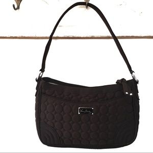 Vera Bradley Brown Quilted  Shoulder Bag Baroque